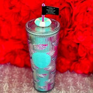 NWT Starbucks Siren Scales Color Shifting Venti Floaty Straw Topper Tumbler & 🎁